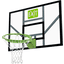 EXIT Galaxy Basket lavagna per palloni con anello per schiacciare e rete - verde/nero
