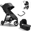 baby jogger Carro de bebé combi City Mini GT2 Opulent Black con capazo y barra frontal