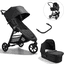 baby jogger kombivogn City Mini GT2 Opulent Black inklusive bæresele og sikkerhedsbøjle