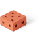 MODU Blok kwadratowy, spalony orange 