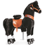 PonyCycle® Cavallo nero con zoccoli bianchi