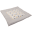Ullenboom Tapis d'éveil piqué gaufré motif paresseux gris 120x120 cm