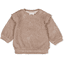 Feetje Frottee Sweatshirt Little Rosebud Taupe Melange