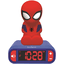 LEXIBOOK Spider -Reloj despertador hombre con figura de luz nocturna en 3D 