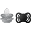 BIBS® Schnuller Supreme Cloud/Black Silikon 0-6 Monate, 2 Stk.