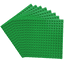 Katara Uppsättning med 8 tallrikar 13x13cm / 16x16 pins grönt