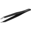 canal® Pinzetta, con punta obliqua, nero, inossidabile 9 cm
