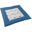 Ullenboom Krypande filt Waffle Pique Motiv Blå valar 100x100 cm