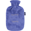 fashy® Wärmflasche 2L mit Flauschbezug und Stickerei, lila