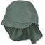 Gorra de pico de Sterntale con protección para el cuello de color verde oscuro 