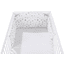 Alvi® Tour de lit bébé en arc étoiles gris argenté exclusif 180 cm