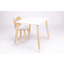 Family-SCL bord och stol Bunny vit/natur