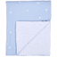 CHILDHOME Manta muselina flor 80 x 100 cm azul blanco