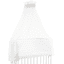 babybay Sky-stoff stjerner hvit 200 x 135 cm