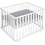 roba Parque infantil bebé 75 x 100 cm blanco Style gris