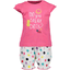 BLUE SEVEN pigeresæt med 2 T-shirt + shorts pink original 
