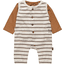 Staccato  romper+koszulka nature w paski 