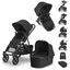 UPPAbaby Geschwisterset Vista V3 Jake Charcoal inkl. Zweitsitz RumbleSeat Jake Charcoal