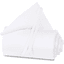 babybay Reunapehmuste Piqué yhteensopiva Boxspring XXL kanssa, helmiharmaa valkoinen 