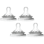 Philips Avent Natural - Speen voor fles SCF046/27, viskeuze voeding, vanaf 6 maanden, 2 x 2 stuks