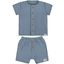 Sterntaler Set shirt met korte broek lichtblauw