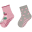 Sterntaler ABS-sokker dobbeltpakke med mus og hjerter i lyserød melange 