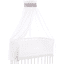 babybay® Ciel pour lit cododo piqué bande tous modèles taupe étoiles blanches