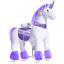 PonyCycle® Unicornio morado con sonido y freno, grande