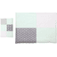 Ullenboom Set lenzuola per bambini, mint grey 135 x 100 cm + 40 x 60 cm 