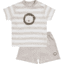 JACKY T-Shirt +Shorts LITTL LION ringel/beige-melange 