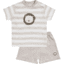 JACKY T-shirt + Shorts LITTL LION ringled/beige-melange 