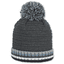 Sterntaler Dzianinowa czapka z pomponem kopertówka antracytowa 