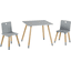 roba Ensemble table et chaise enfant bois, gris/naturel 