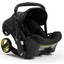 doona Babyschale Midnight Edition Schwarz mit voll integriertem Fahrgestell, 2 in 1