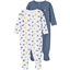 name it Combinaison pyjama bébé China Blue lot de 2