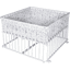 Schardt Playpen Basic hvid 100 x 100 cm Origami Black inkl. legeplads indlæg