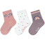 Sterntaler Lot de 3 chaussettes en bambou rose pâle 