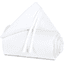 babybay hnízdečko Organic Cotton Maxi bílá/bílá 168 x 24 cm
