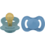 Lullaby Planet  Chupete de Látex Redondo 2 Pack Tamaño 2 Ocean Teal &amp; Dove Blue