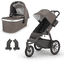 UPPAbaby Sportwagen inklusive Babywanne Ridge Theo Dark Taupe und Adapter