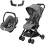 MAXI COSI Buggy Lara² Select Gris incl. silla de coche infantil Cabrio Fix i-Size Select Gris + Adapter 