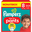 Pampers Baby-Dry Pants, taglia 8 Extra Large , 19kg+, confezione mensile (1 x 117 pannolini)