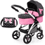 bayer Design Cochecito de muñeca City Max combi, negro/rosa