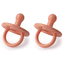 Filibabba  Succhietto in silicone da 0 mesi Coral, 2 pezzi