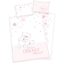 babybest® Flanell-Bettwäsche Lieblingsmensch rosa 100 x 135 cm