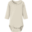 Lil'Atelier Bodysuit z długim rękawem Nbfgago Turtledove