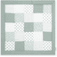 emma & noah Krabbeldecke Patchwork Essential Mint 200 x 200 cm