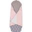 ULLENBOOM ® Obálková deka růžovo-šedá 98 x 98 x 2 cm
