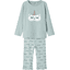 name it 2-delige pyjama Nmfranda Grijs Mist