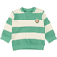 Staccato Sweatshirt smaragdstripet 